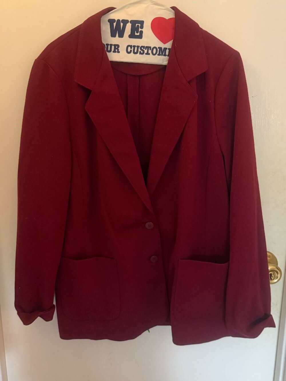 Devon Burgundy Single-Breasted Suit with Skirt W 18